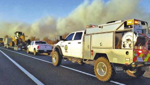 Texas A&M Forest Service and fire departments around the state are on alert with critical fire weather predicted. | Texas Forest Service photo