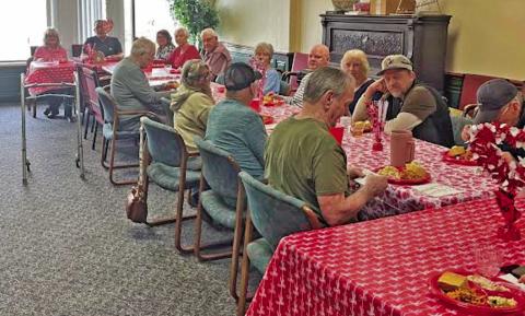 Dublin area senior citizens gathered together for a special Valentine’s Day pot luck lunch Friday, Feb. 13 at Three Oaks Assisted Living. Check Page A3 for the community calendar including special and regular events for local seniors. Bobbie Nichols | Submitted photo