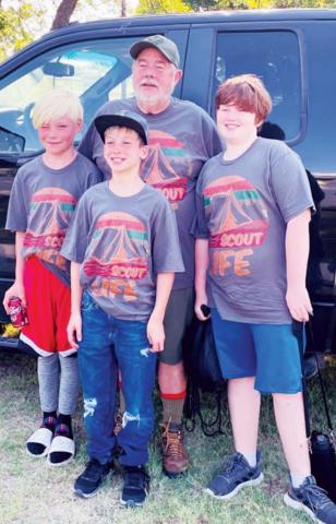 Boy Scouts learn at camp