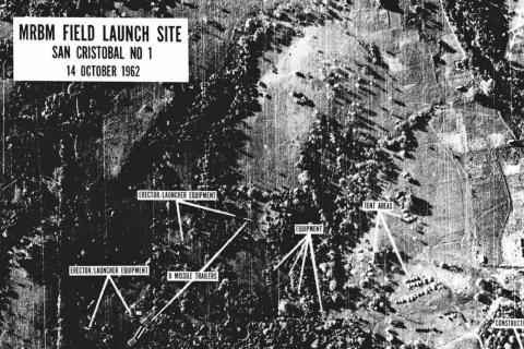 This is one of the photographs shown to President Kennedy on October 16 1962 showing medium range ballistic missile launch sites being readied in Cuba. | submitted photo