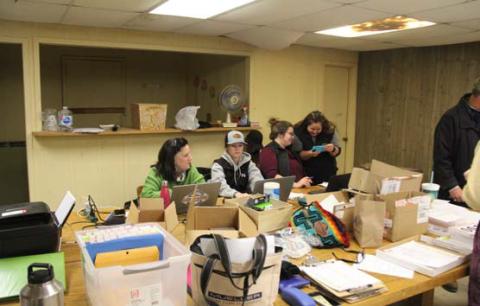 Those helping with the livestock show last year gear up again for this year’s sale which will be held Saturday, Jan. 6. Citizen archive photo