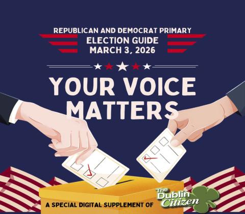 For County Voting profile information, as well as general Primary Voting information for Erath County, see The Dublin Citizen’s FREE online Voters Guide at www. dublincitizen.com.