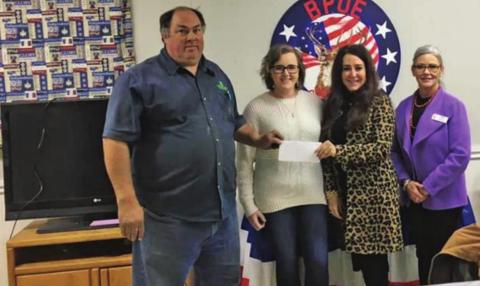 Elks Lodge present grant to CASA