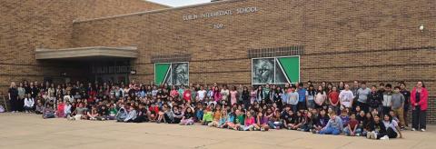 Dublin Intermediate School students and staff celebrate the success of being named as a 2024 Honor Roll campus. Courtesy photo