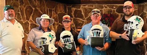 The Bradberry’s Best team of Paul Bradberry, Charlie Rasberry, David Bradberry and Kyle Morrison took first place in the annual Dublin Athletic Booster Club golf scramble at PAR Country Club. | submitted photo