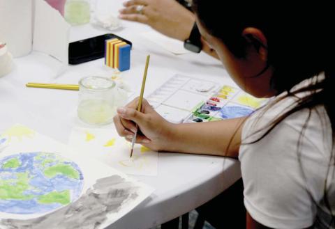 Watercolor Camp makes SPLASH at Dublin Public Library