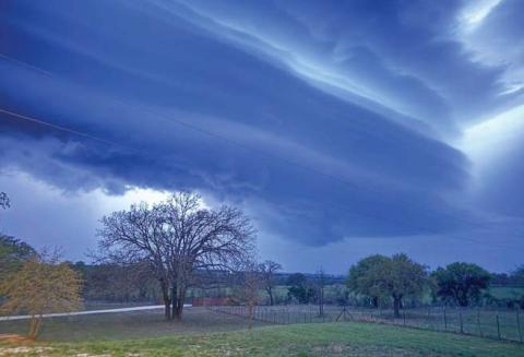 This storm cloud Saturday, March 29 dropped large hail on the Dublin area. This photo was taken in the Dublin/Alexander area looking towards Stephenville. Dawn Bearden | Courtesy photo