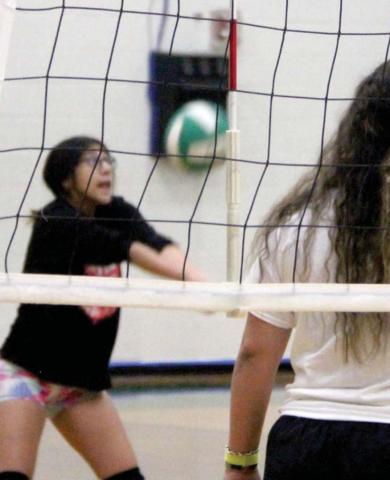Lady Lions bump up practice