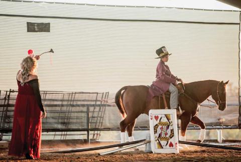 Riding in a western Wonderland