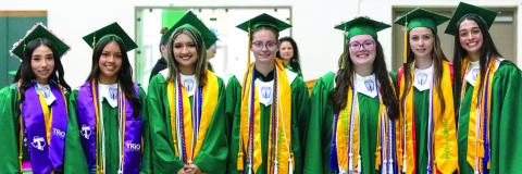 The 2026 Dublin High School Top 10% graduates were announced during the Tuesday, May 12 Academic Awards assembly. They are: Kassandra Rodriguez, Sandra Vazquez, Makayla Facio, Nomi Thompson, Morgan Keith, Emma Mitchell, Olivia Salyer and Cassidy Adair (not pictured). Danielle Meador | Citizen staff photo