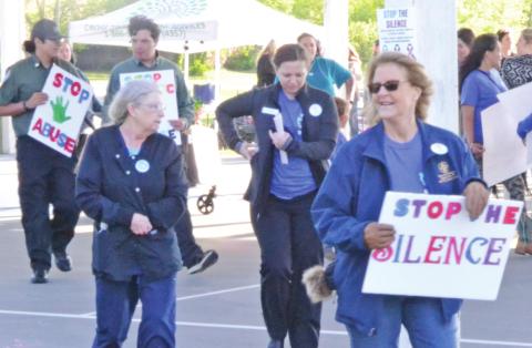 Local march to Stop the Silence