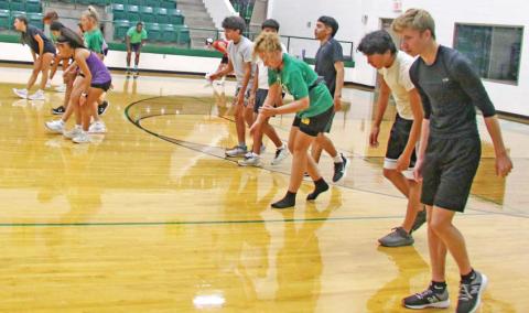 Dublin cross country runners moved their first day of practice indoors Monday