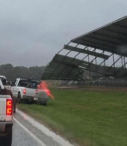 Heavy winds impact are