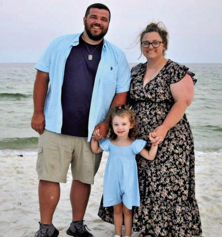 Jessica (Ditmore) Mudd, a 2011 Dublin High School graduate, enjoys spending time with her husband Michael and their daughter Mieca, when she is not working at Parker Loss Consultants. Submitted photo