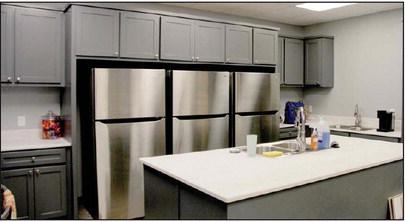 A large kitchen with three refrigerators and three pantries - one for each shift- is part of the new Dublin EMS building, which crews recently got to move into. Wyndi Veigel | Citizen staff photo