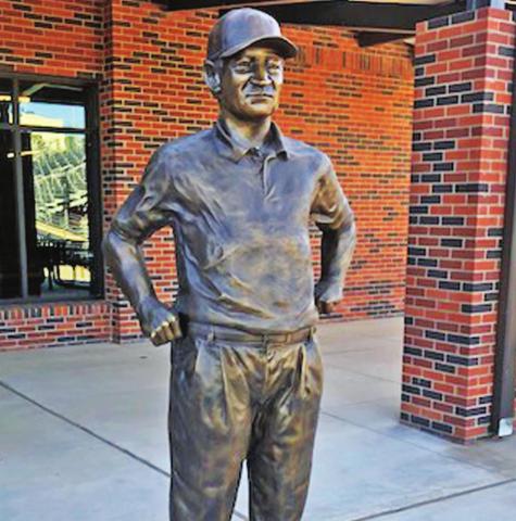 A statue of former Dublin Head Coach Jimmie Keeling was unveiled last fall at Hardin-Simmons University in Abilene, recognizing his accomplishments there and throughout his career. Mac McKinnon | submitted photo