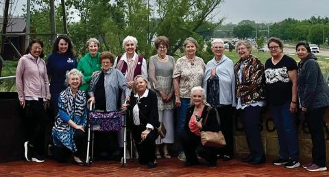 Members of the Dublin Woman’s Thursday Club took in a lunch together and learned about ‘The Ditch’ project at Middle Trinity Groundwater Conservation District. Courtesy photo