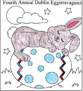 Emma Prince was a first place winner in the annual Dublin Citizen Easter EGGStrvaganza coloring contest. Her sister Harper also received second place. Prizes can be picked up at the Dublin Citizen office 8 a.m. to 5 p.m. Monday through Thursday. Citizen staff photo
