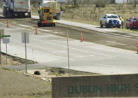 Traffic was reduced to one lane