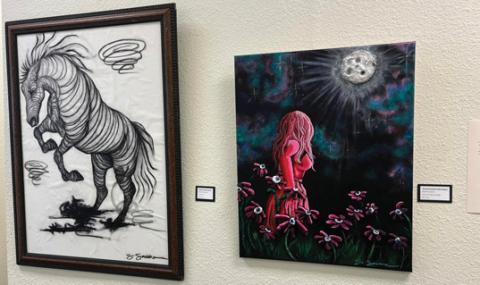 A mixed media art show called Dreamland is currently on display at the Stephenville Clark Regional Airport. Courtesy photo